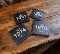 Slate Coaster - Vintage Aged to Perfection Memories Made Custom