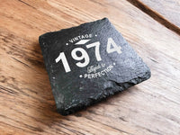 Slate Coaster - Vintage Aged to Perfection Memories Made Custom