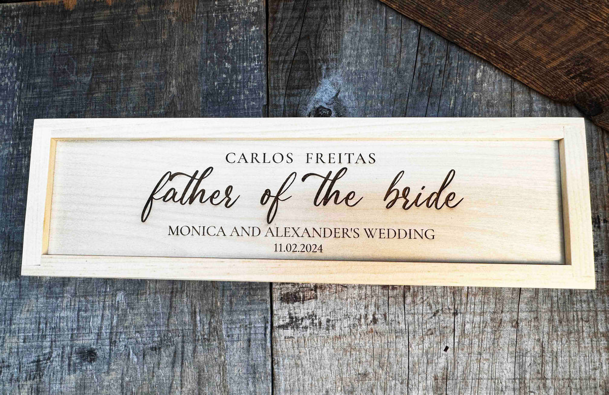 Custom Engraved Pine Wine Boxes - Design 40 Memories Made Custom