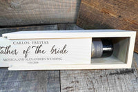 Custom Engraved Pine Wine Boxes - Design 40 Memories Made Custom