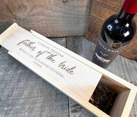 Custom Engraved Pine Wine Boxes - Design 40 Memories Made Custom