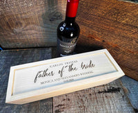 Custom Engraved Pine Wine Boxes - Design 40 Memories Made Custom