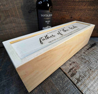 Custom Engraved Pine Wine Boxes - Design 40 Memories Made Custom