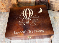 Premium Wooden Gift Box Hinged Lid With Clasp Memories Made Custom