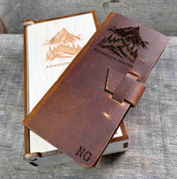 Engraved Leather Hiking Journal Memories Made Custom