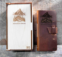 Engraved Leather Hiking Journal Memories Made Custom