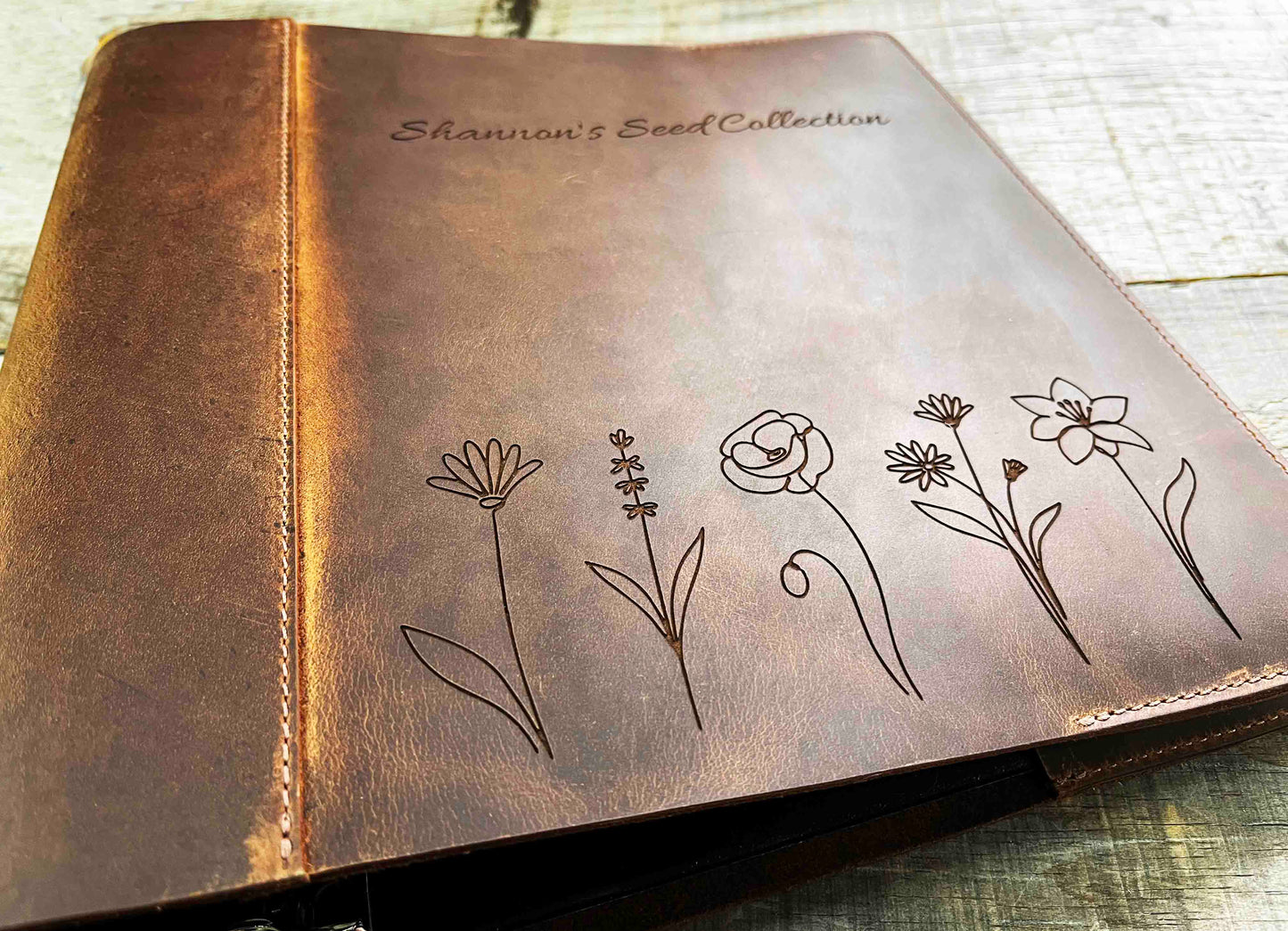 Binder Premium Leather Engraved