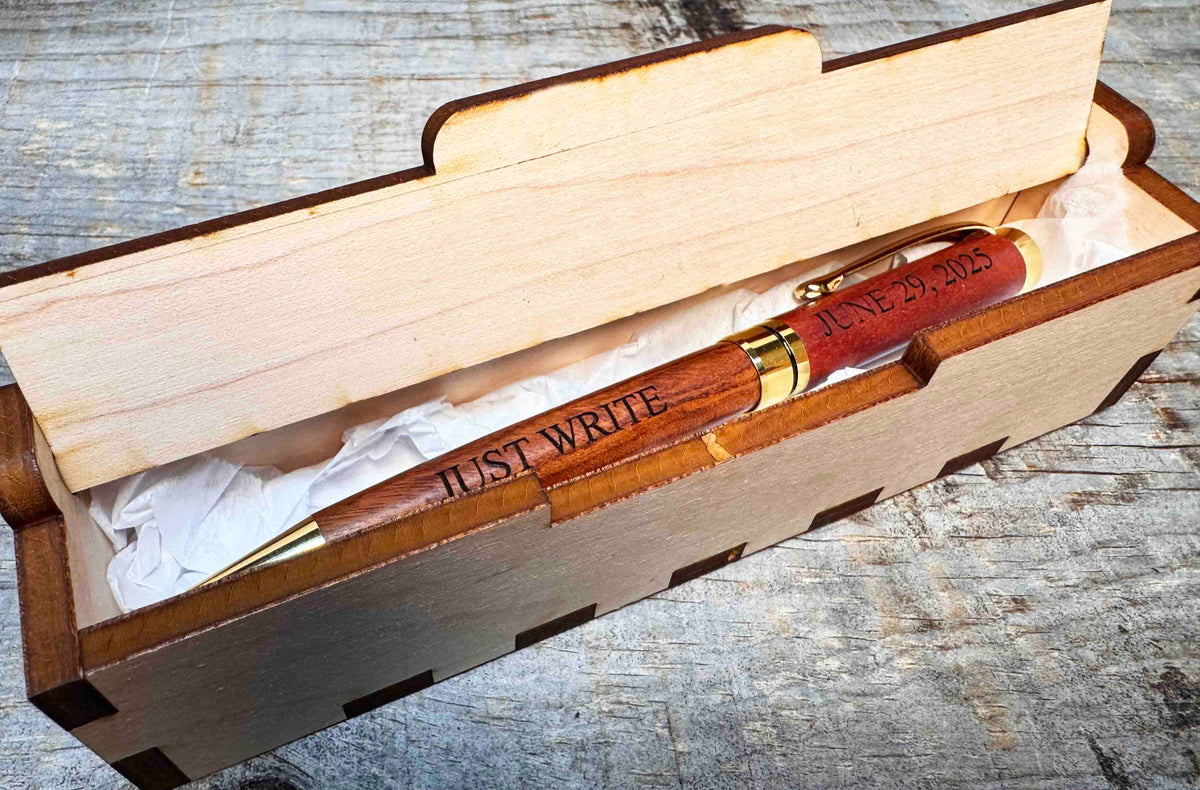 Beech Wood Engraved Pen Memories Made Custom