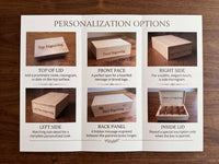 Heirloom Quality Custom Engraved Canadian Maple Tea Box | Made in Canada