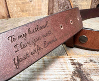 The Legacy Leather Belt Memories Made Custom