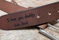 The Legacy Leather Belt Memories Made Custom