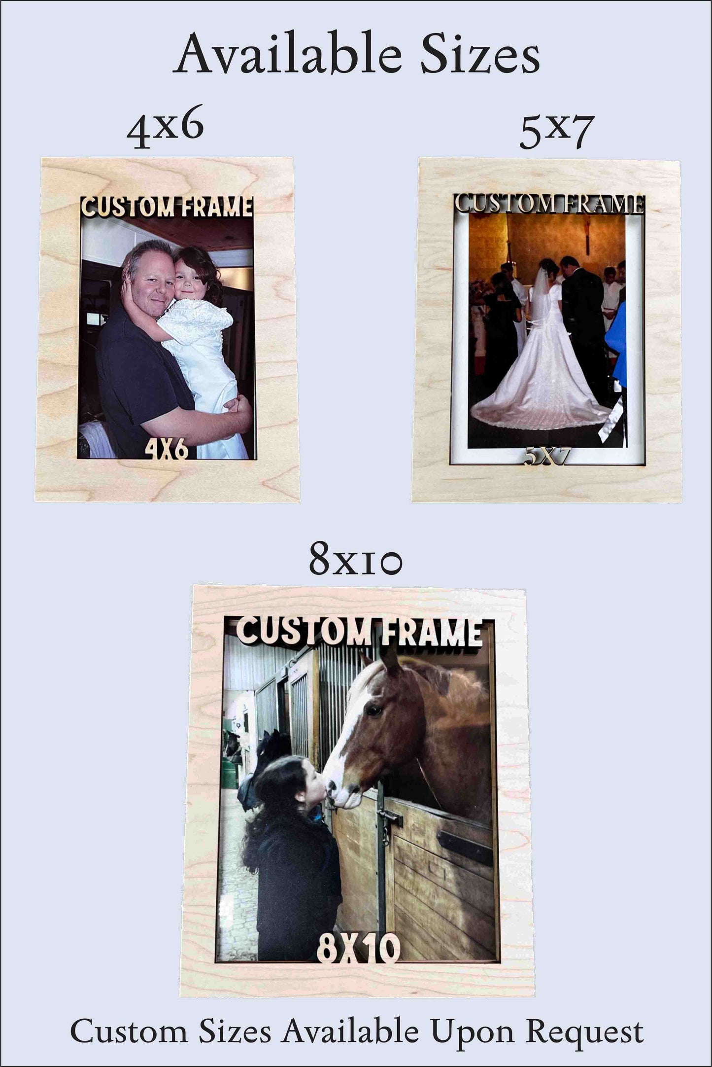 Custom Laser Cut Picture Frames