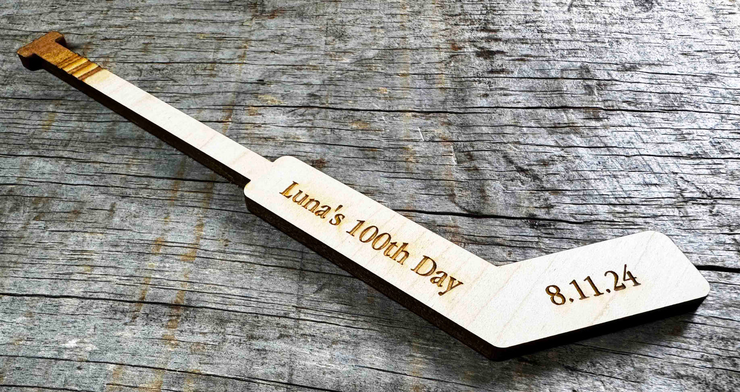 Mini Hockey Sticks - Laser Cut - Multiple Lengths Memories Made Custom