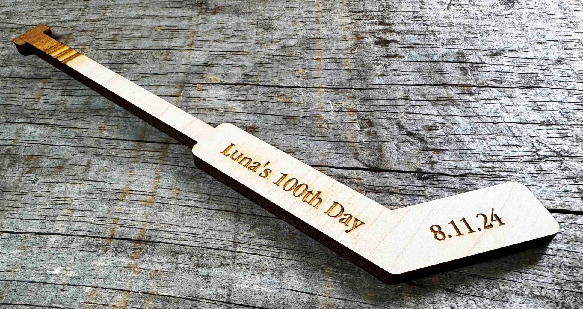 Mini Hockey Sticks - Laser Cut - Multiple Lengths Memories Made Custom