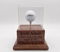 Personalized Real Wood Golf Ball Trophy Case | Made in Canada