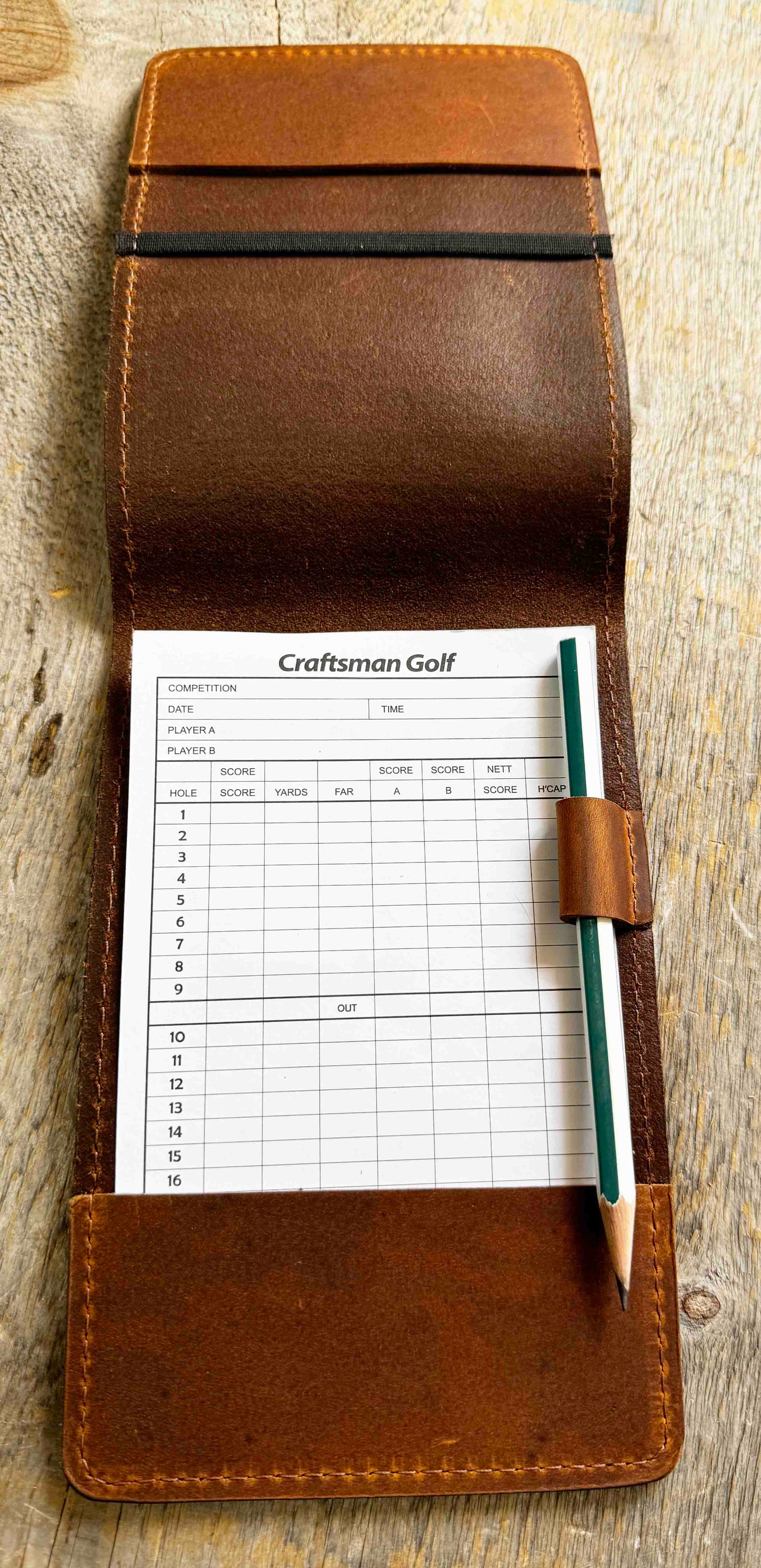 Golf Yardage Scorecard