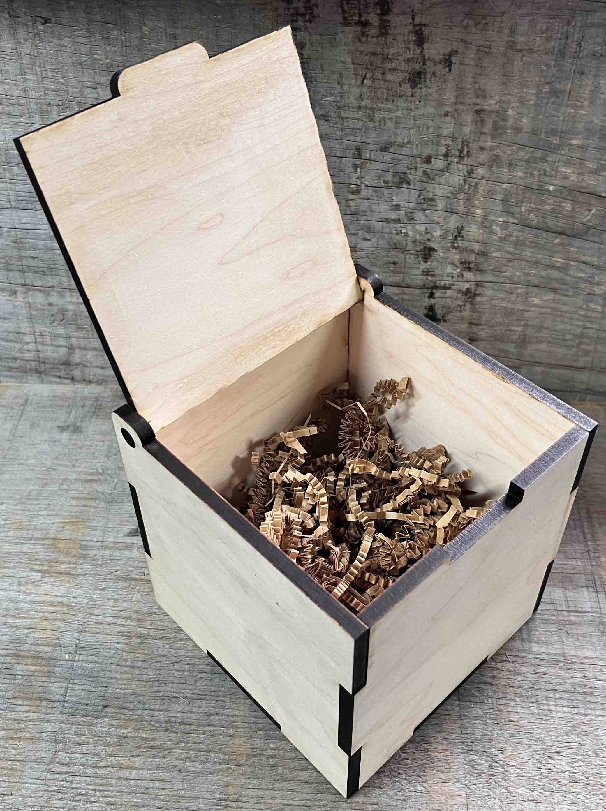 Custom Wooden Gift Box 5x5x5