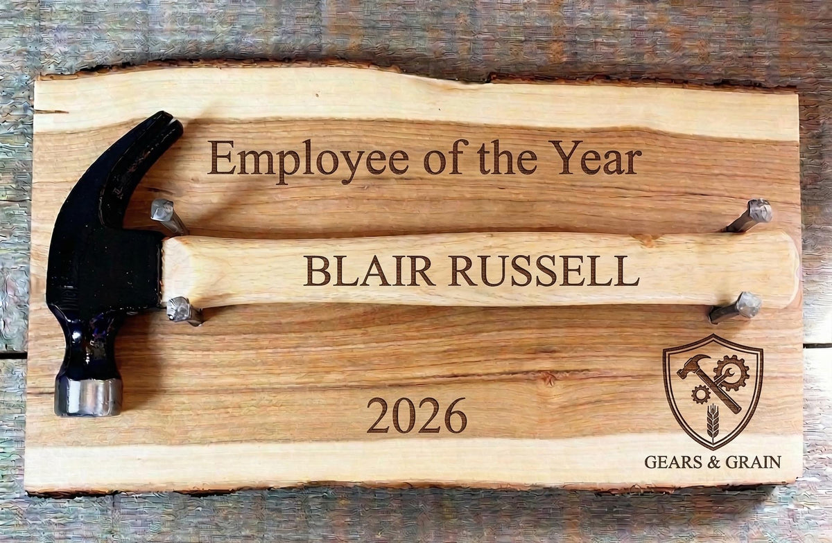 Personalized Hammer | Custom Engraved 16oz Wood Claw Hammer | Gift for Him