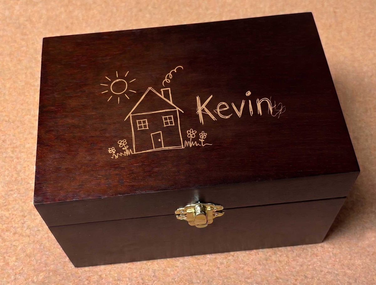 The Heirloom Box: Personalized Handwriting Keepsake & Memory Box