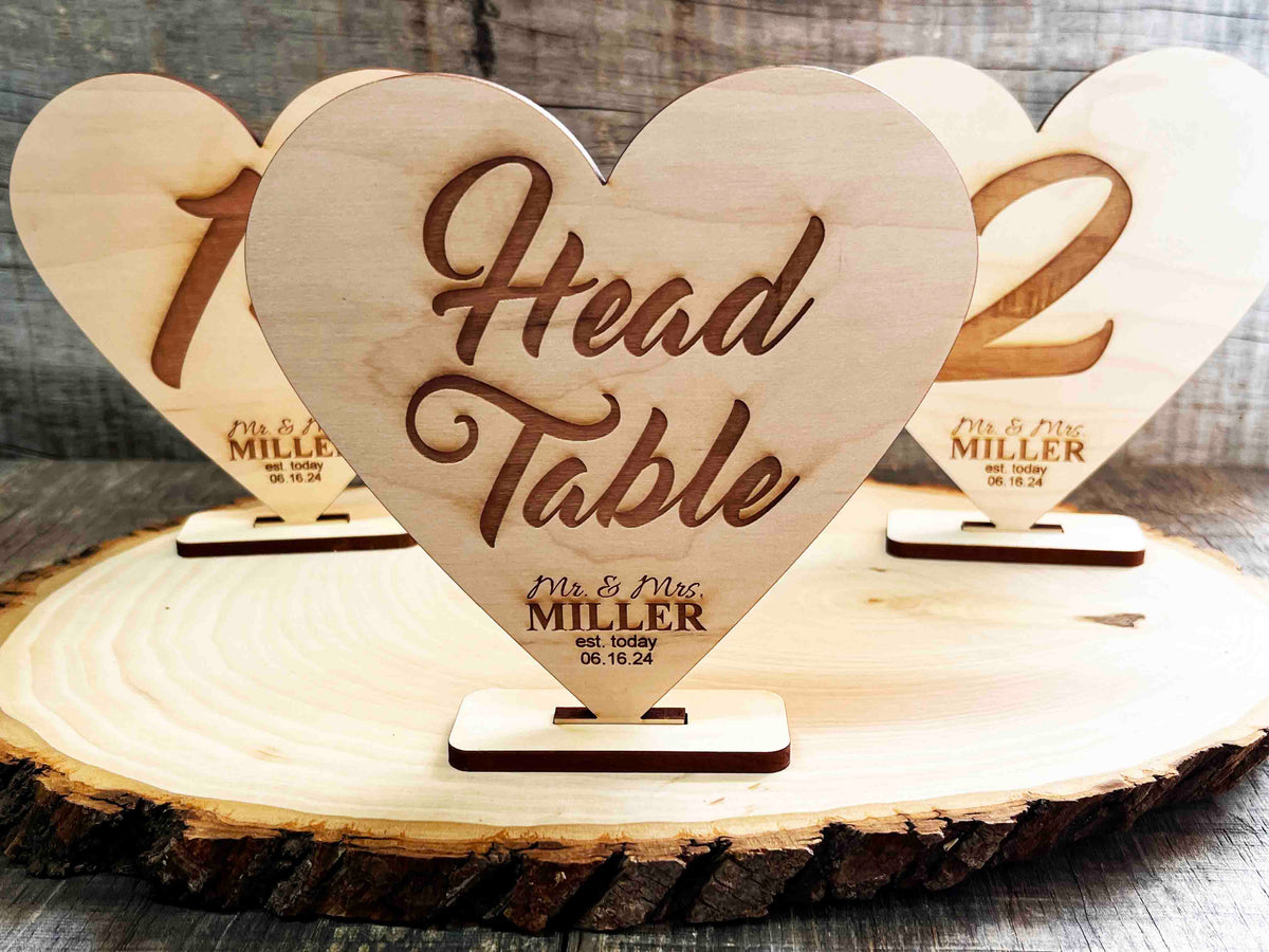 Custom Wooden Wedding Place Cards & Seat Holders | Memories Made