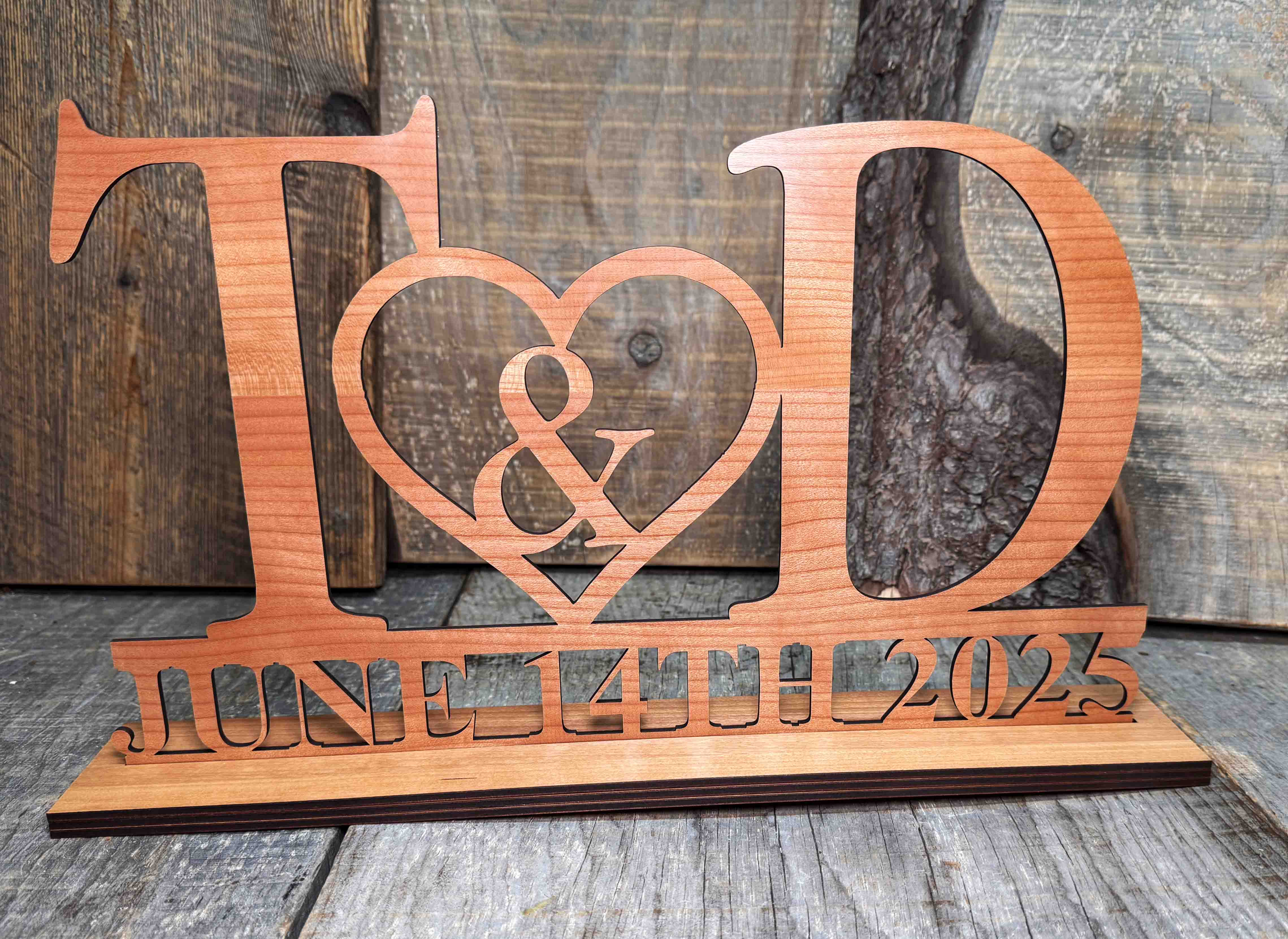 Head Table Couples Wooden Name Signs Memories Made Custom
