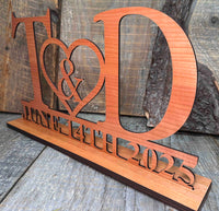Head Table Couples Wooden Name Signs Memories Made Custom