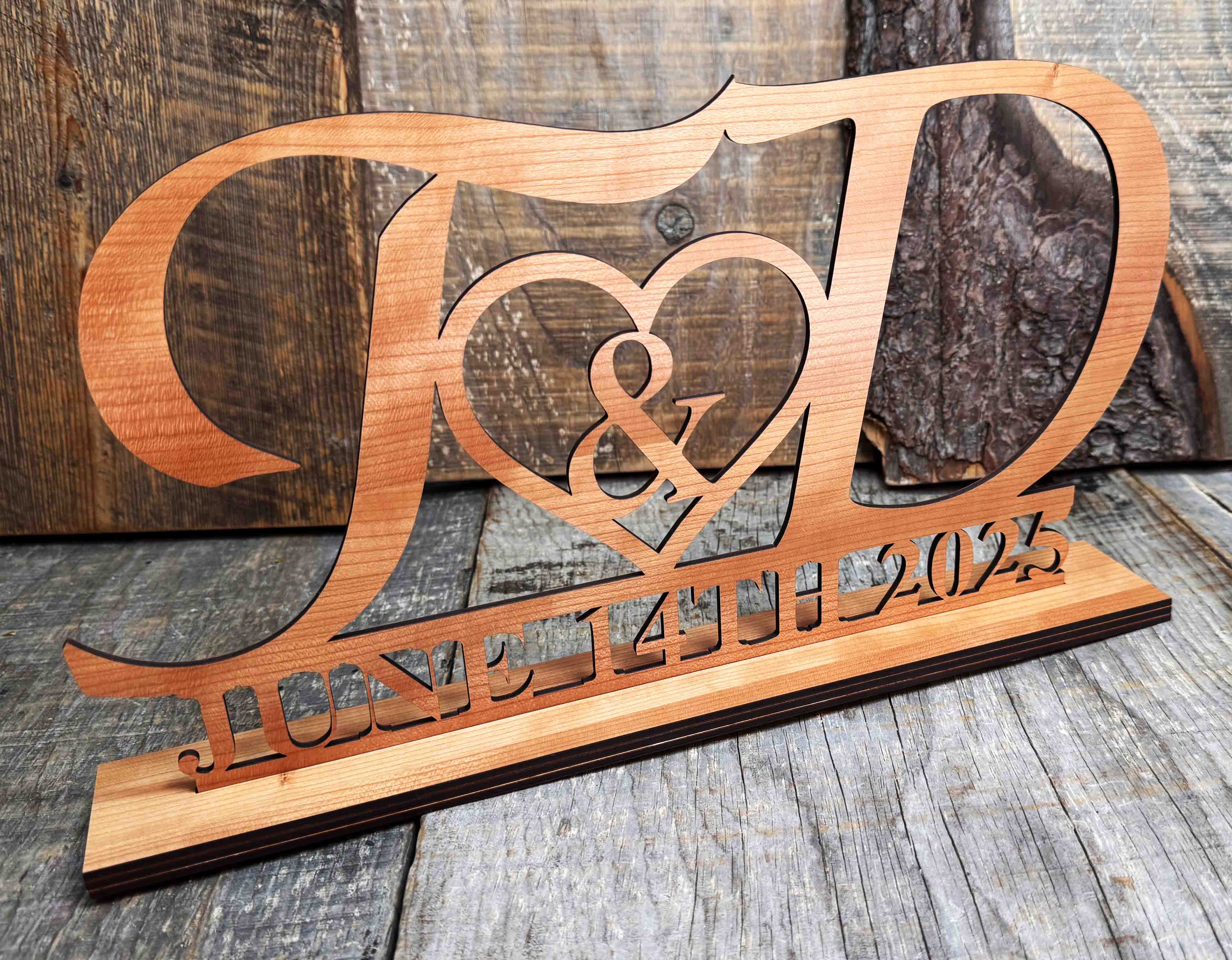 Head Table Couples Wooden Name Signs Memories Made Custom