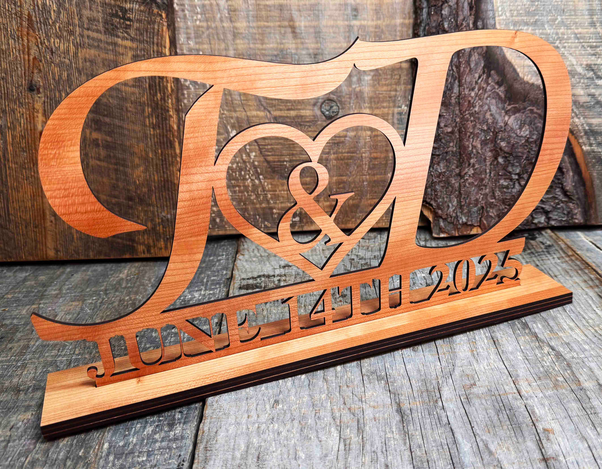 Head Table Couples Wooden Name Signs Memories Made Custom