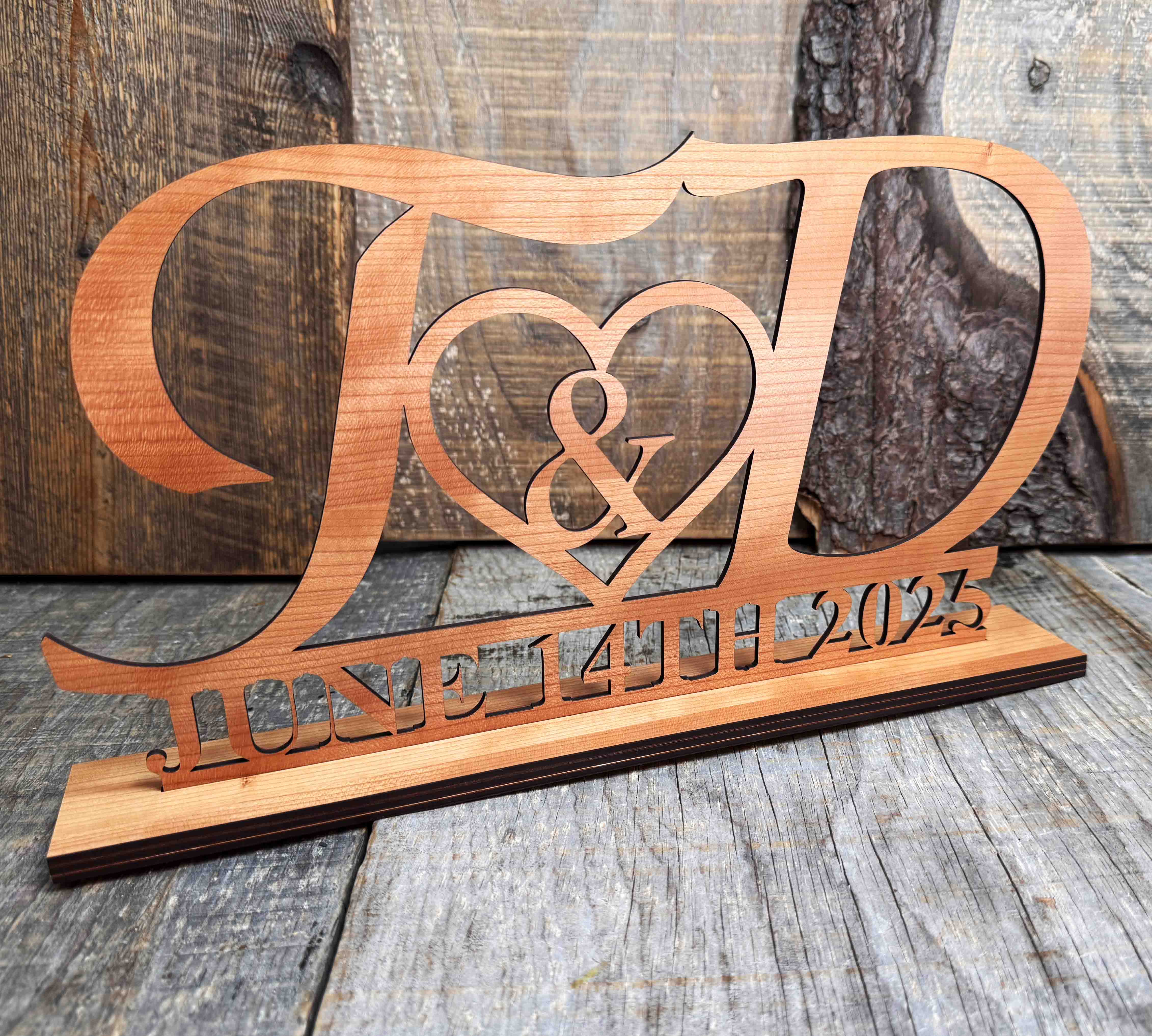 Head Table Couples Wooden Name Signs Memories Made Custom