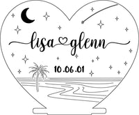 Heart Night Light Memories Made Custom