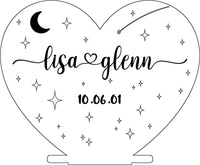 Heart Night Light Memories Made Custom