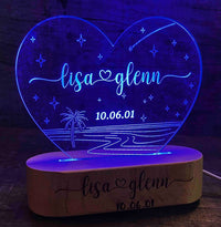 Heart Night Light Memories Made Custom