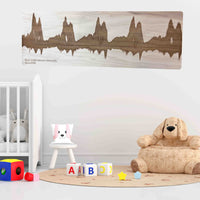 Custom Engraved Wooden Heartbeat, Ultrasound or Audio Sign Memories Made Custom