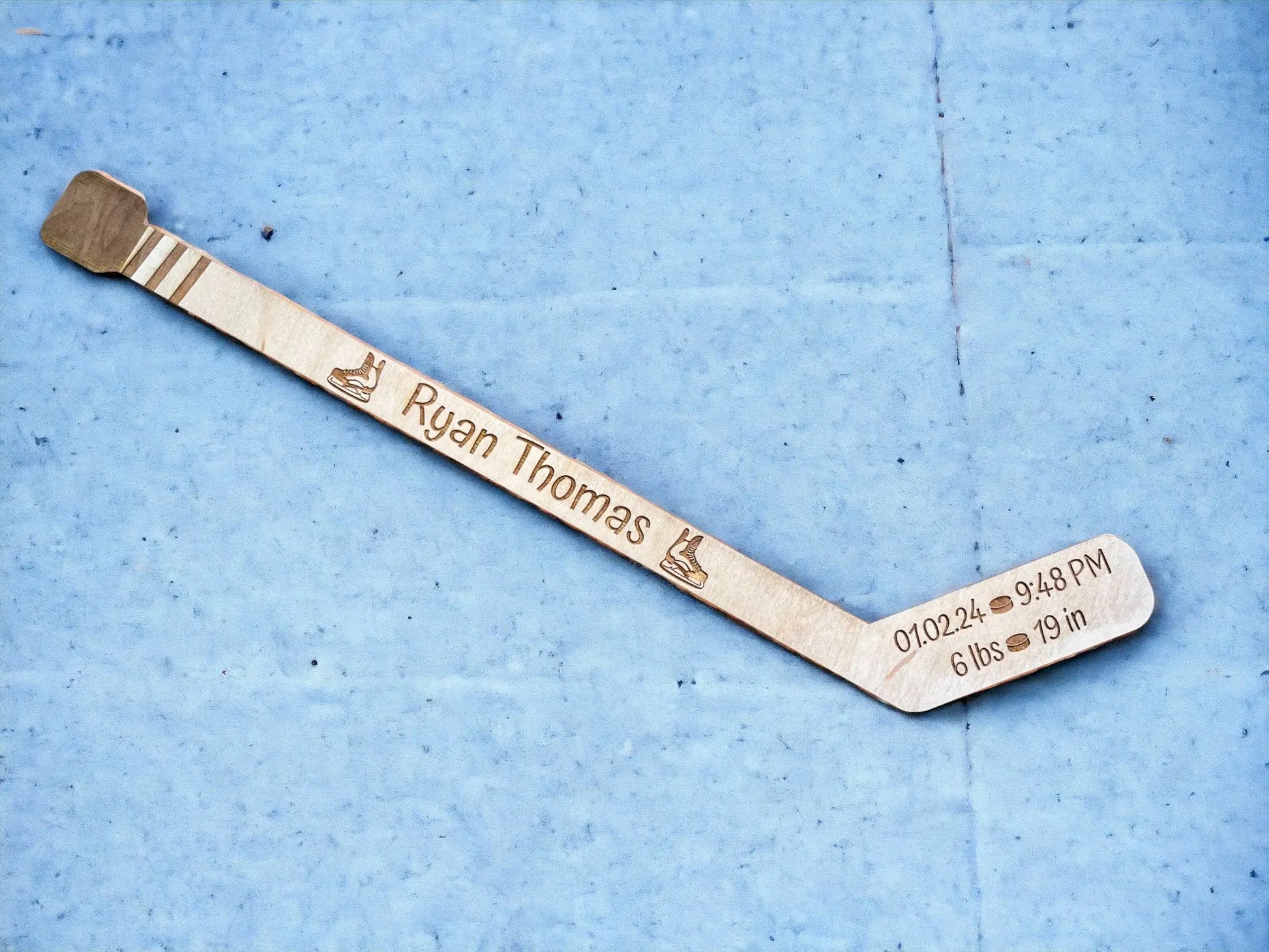 Mini Hockey Sticks - Laser Cut - Multiple Lengths Memories Made Custom