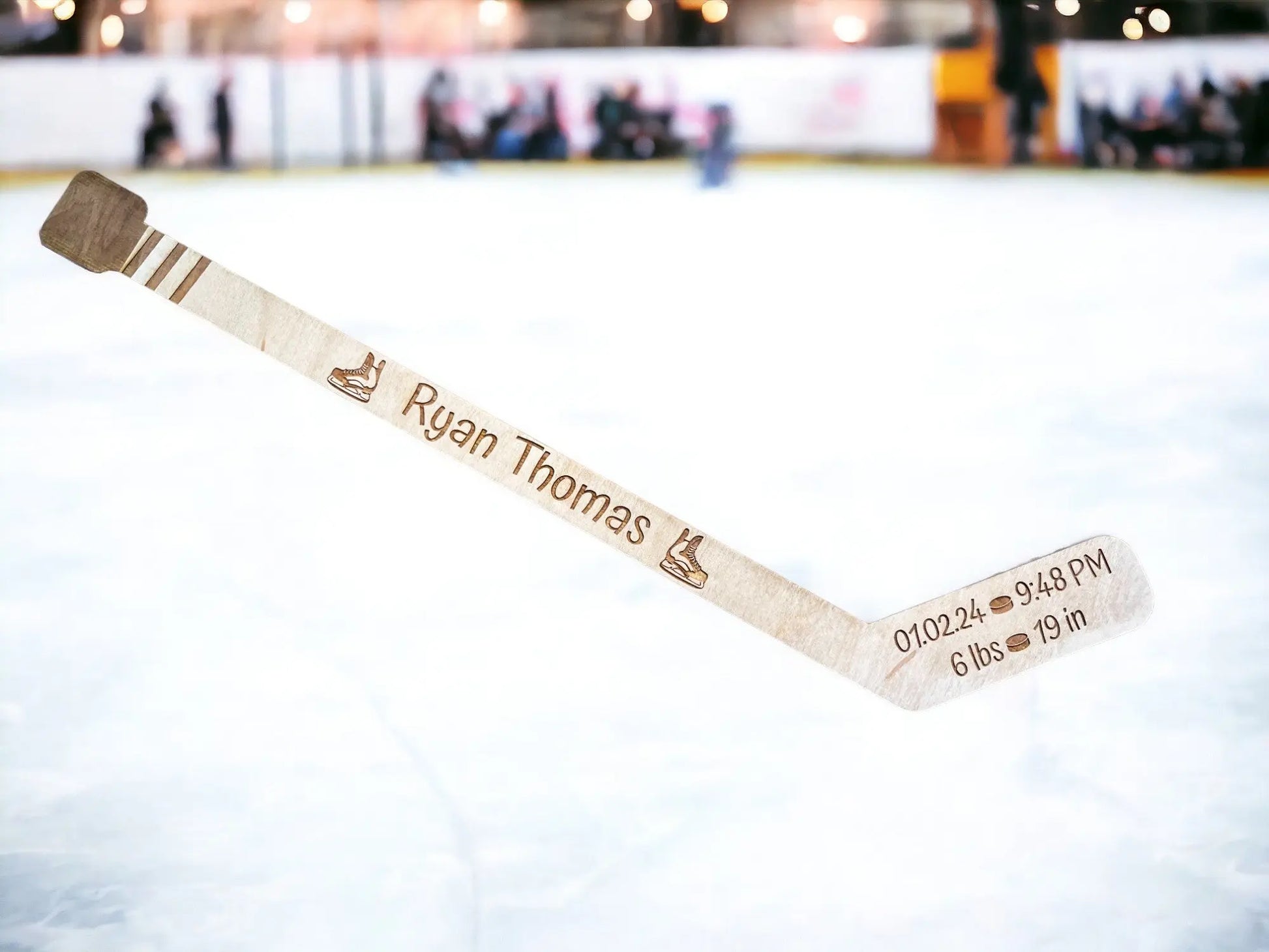 Mini Hockey Sticks - Laser Cut - Multiple Lengths Memories Made Custom