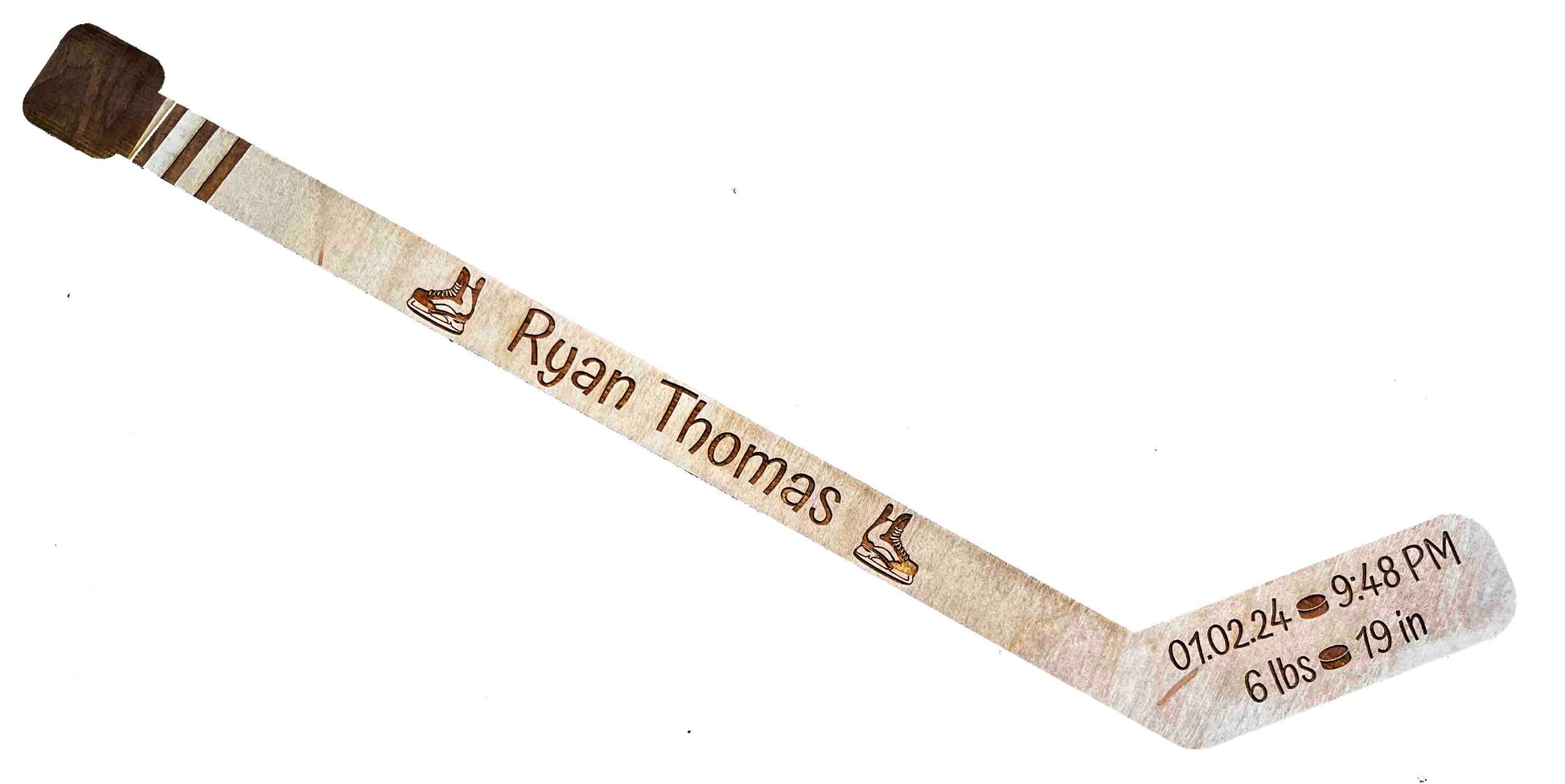 Mini Hockey Sticks - Laser Cut - Multiple Lengths Memories Made Custom