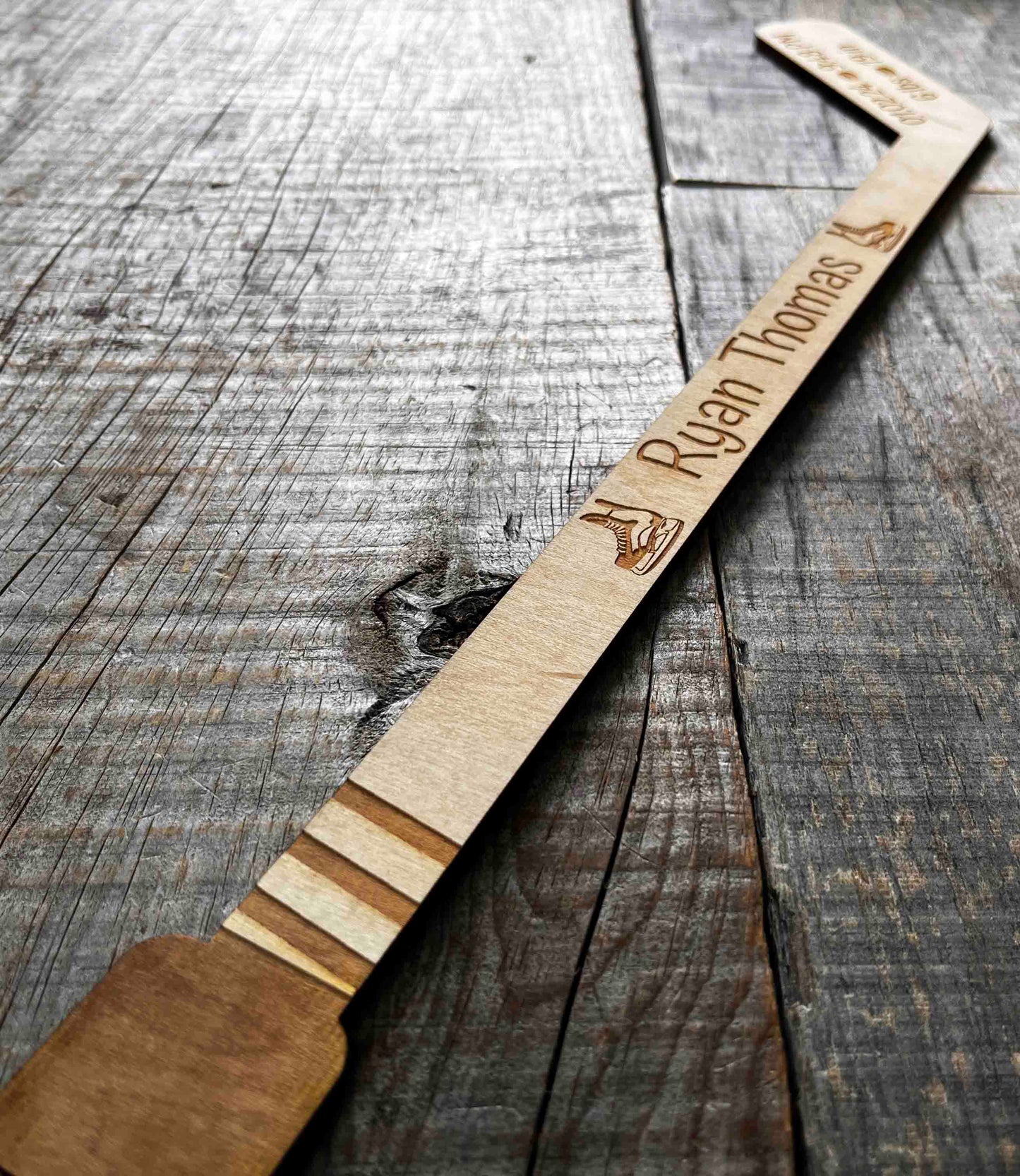 Mini Hockey Sticks - Laser Cut - Multiple Lengths Memories Made Custom