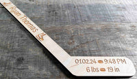 Mini Hockey Sticks - Laser Cut - Multiple Lengths Memories Made Custom