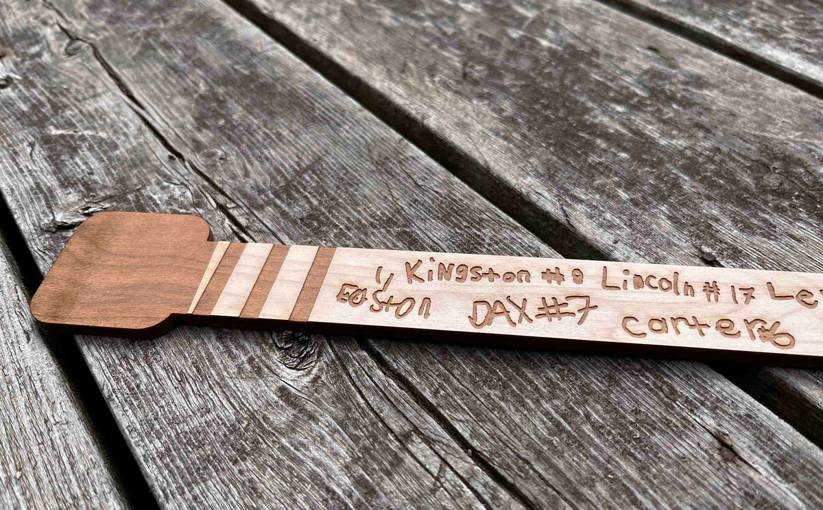 Mini Hockey Sticks Signed By Players, Coaches Parents Memories Made Custom