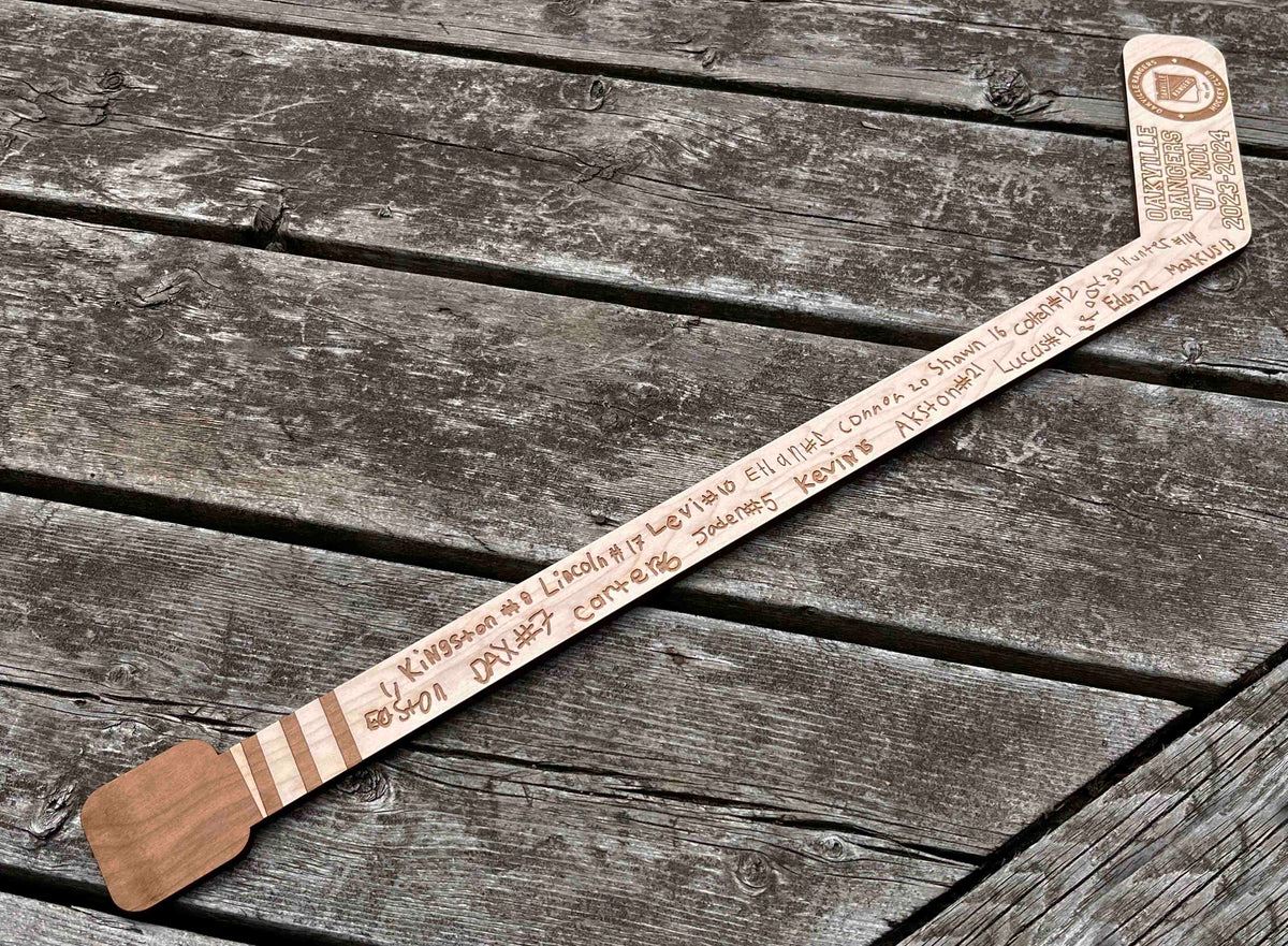 Mini Hockey Sticks Signed By Players, Coaches Parents Memories Made Custom
