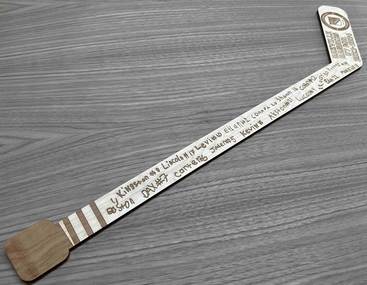 Mini Hockey Sticks Signed By Players, Coaches Parents Memories Made Custom