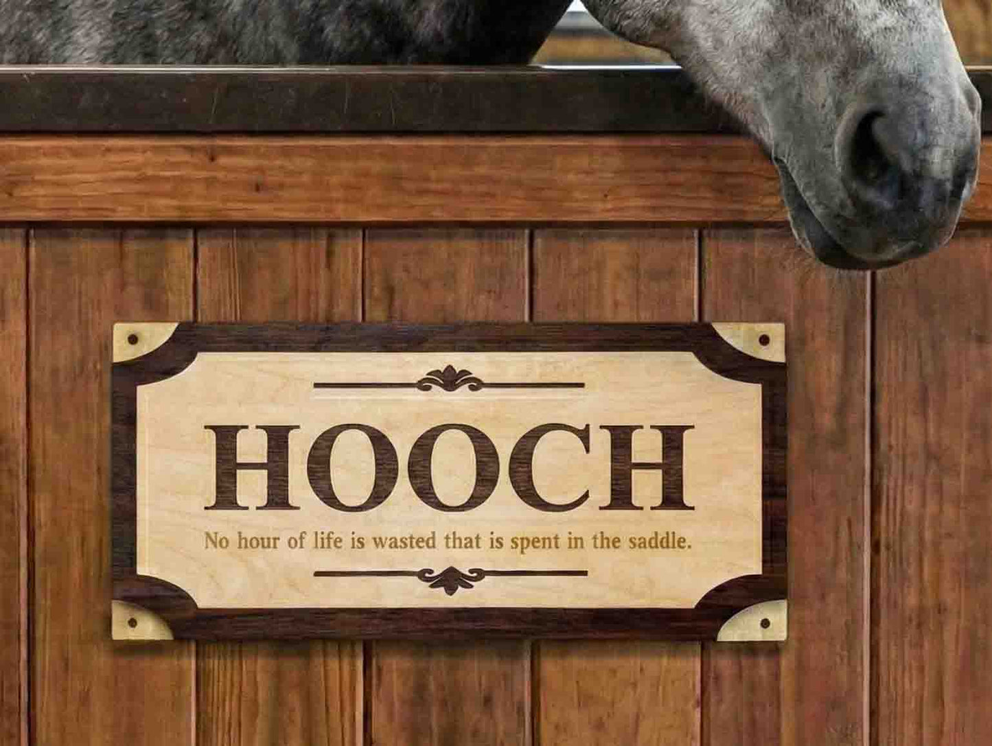 Custom Wood Horse Stall Name Plate | Personalized Barn Sign - Memories Made Custom