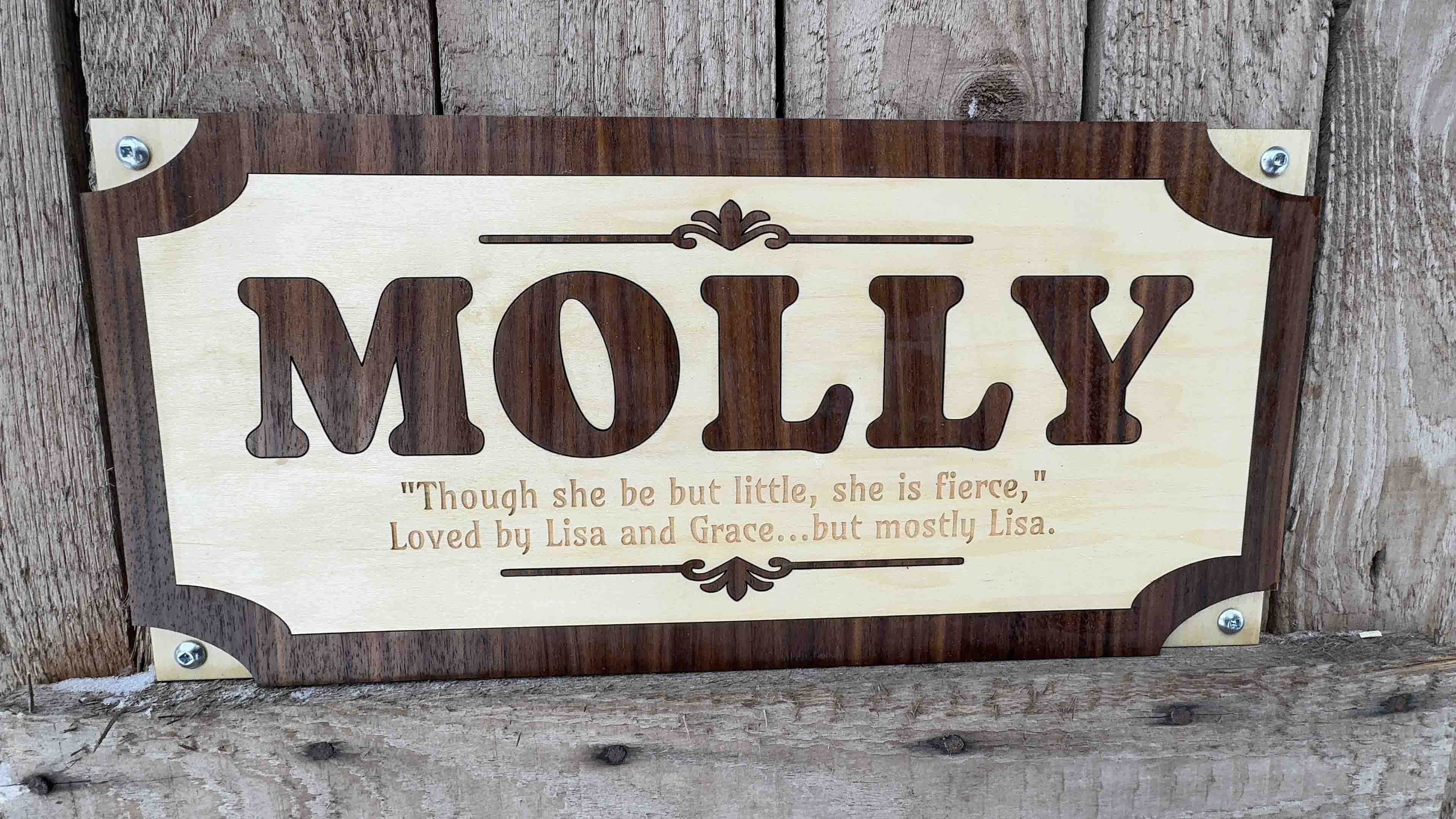 Custom Wood Horse Stall Name Plate | Personalized Barn Sign - Memories Made Custom
