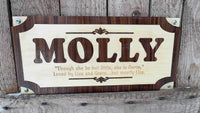 Custom Wood Horse Stall Name Plate | Personalized Barn Sign - Memories Made Custom