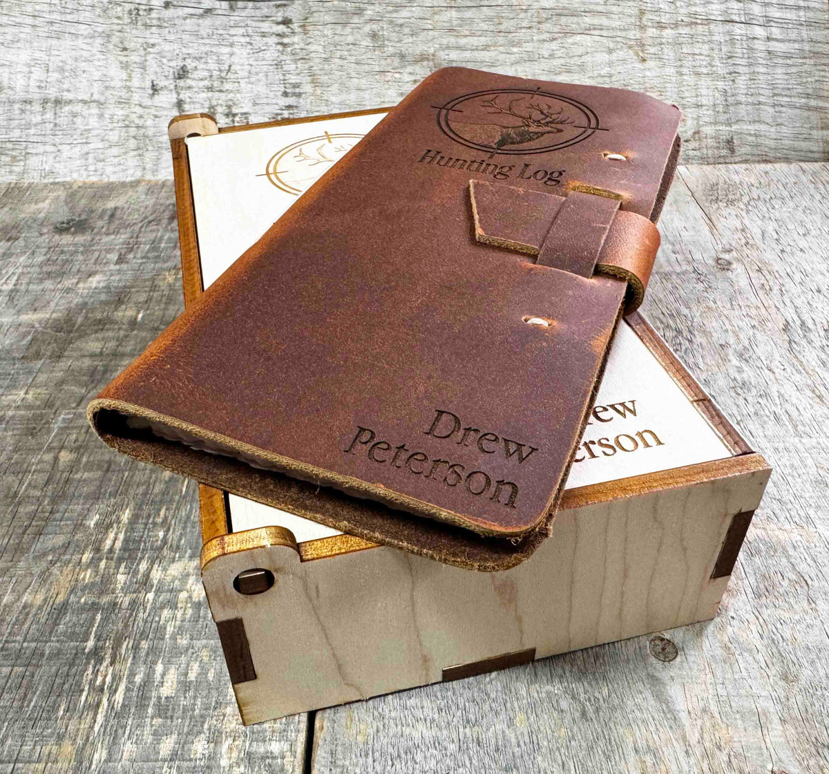 Hunting Log Premium Leather Engraved Memories Made Custom