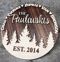 Custom Design/Shape/Size Wooden Dual Layer Sign Memories Made Custom