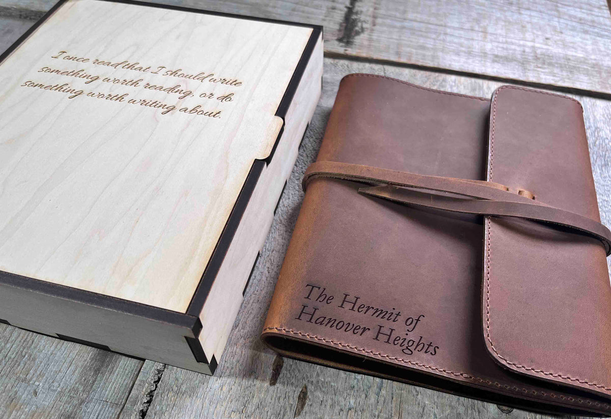 Refillable Journal / Premium Leather / Custom Engraved Memories Made Custom