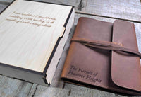 Refillable Journal / Premium Leather / Custom Engraved Memories Made Custom
