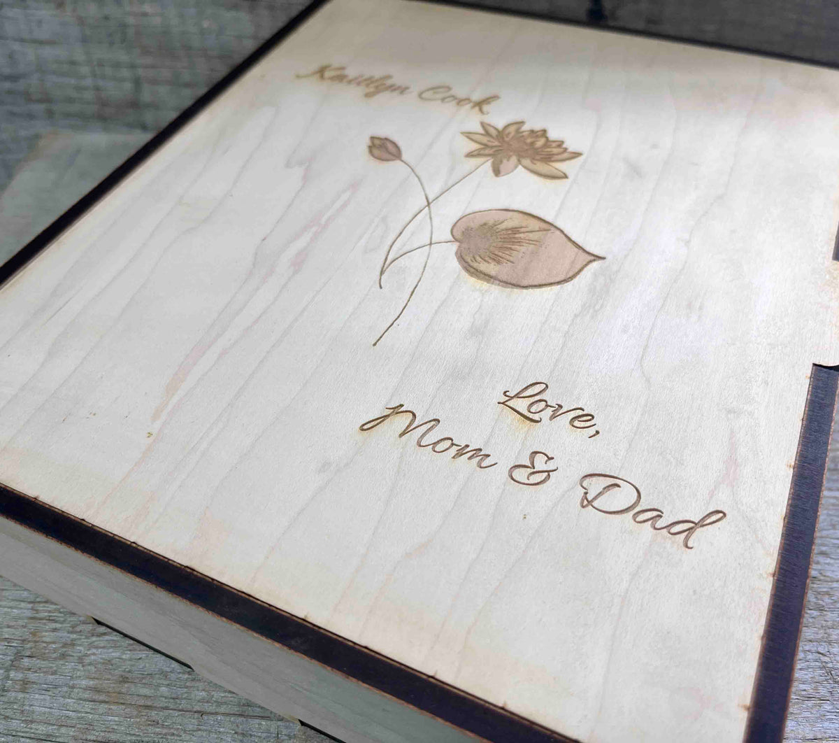 Custom Laser Cut Wooden Boxes - Memories Made Custom