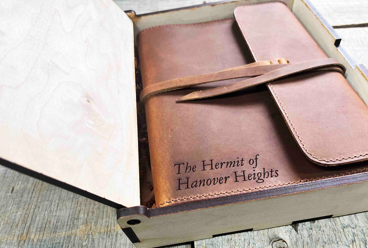 Refillable Journal / Premium Leather / Custom Engraved Memories Made Custom